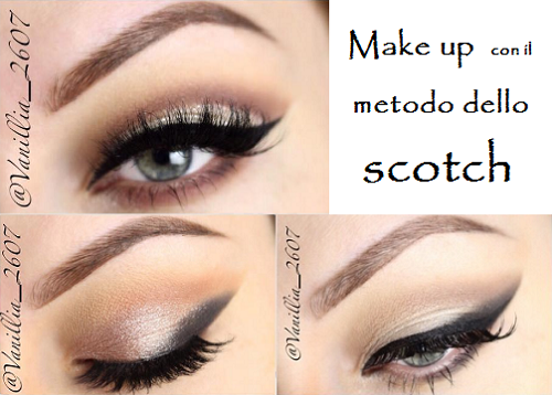 Make up con il metodo dello scotch