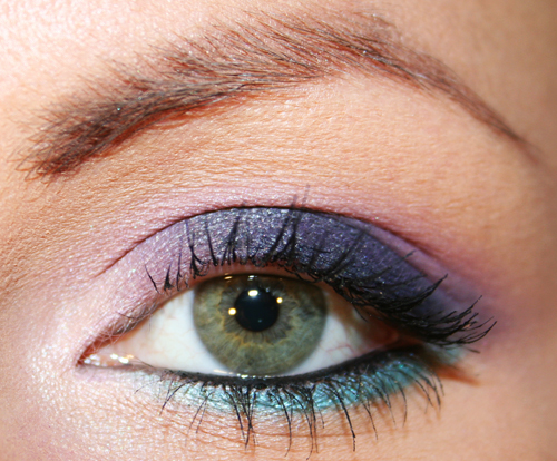 trucco smokey eyes viola