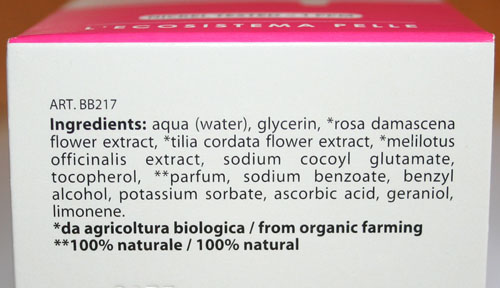 ingredienti tonico struccante Bjobj