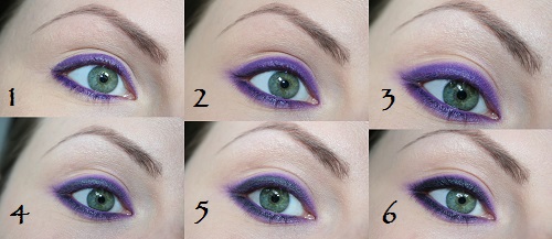 make up viola e nero