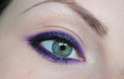 make up viola e nero