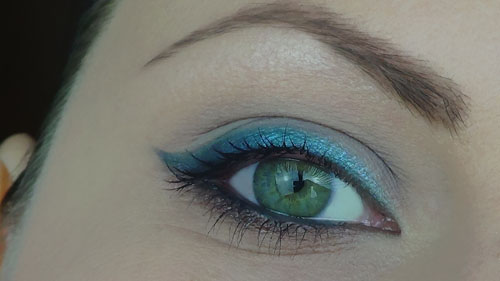make up azzurro e marrone