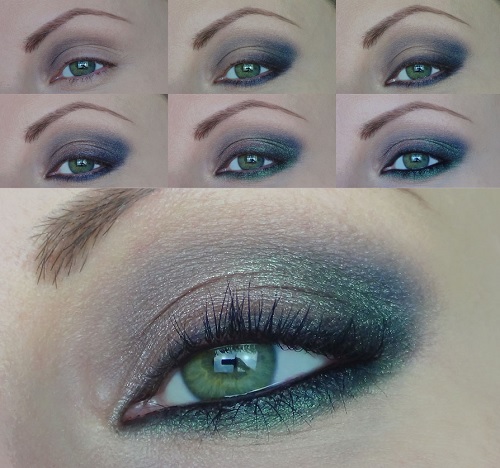 make up tutorial verde e marrone