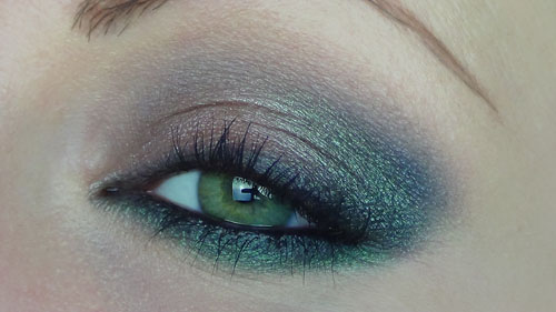 make up verde e marrone