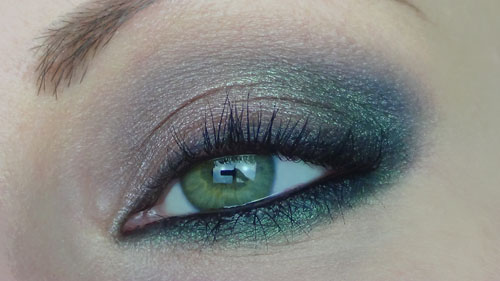 makeup verde e marrone