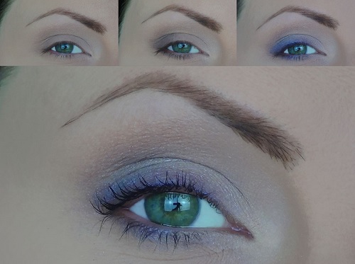 trucco semplice occhi verdi e azzurri tutorial