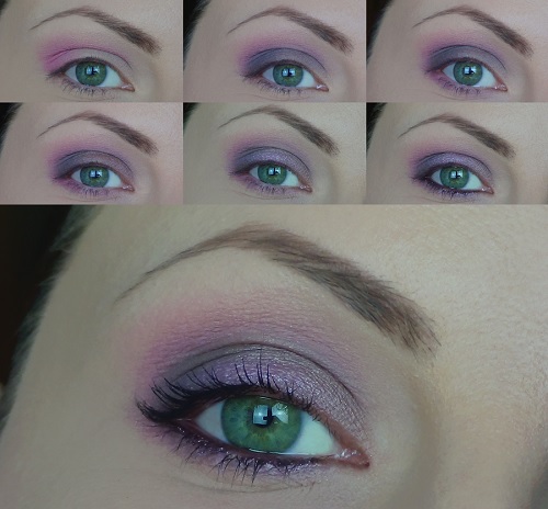 tutorial trucco marrone e rosa