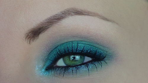 makeup verde smeraldo