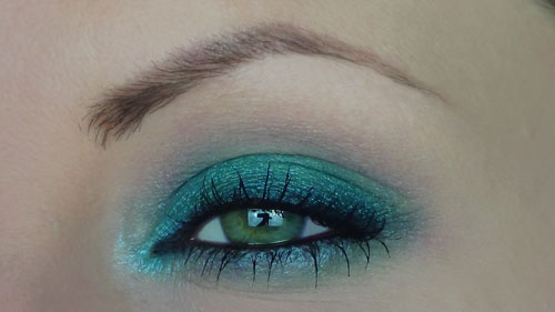 trucco occhi verde smeraldo